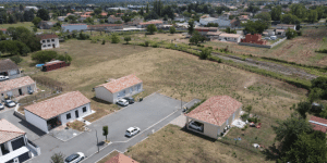 Autre vue du ciel depuis le nouveau lotissement Hameau de Gaillagues construit APRIM
